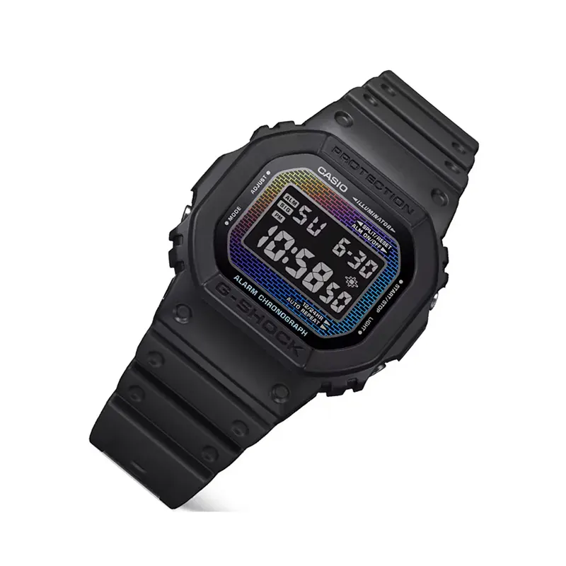 Casio G-Shock Rainbow Brick Wall Electro-luminescent Men’s Watch- DW-5600RW-1